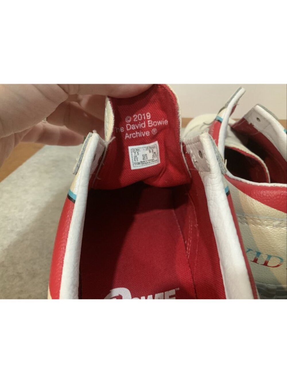 Vans Daid Bowie Old Skool Aladdin Sane Men’s 7.5 Women’s 9 - Picture 12 of 16